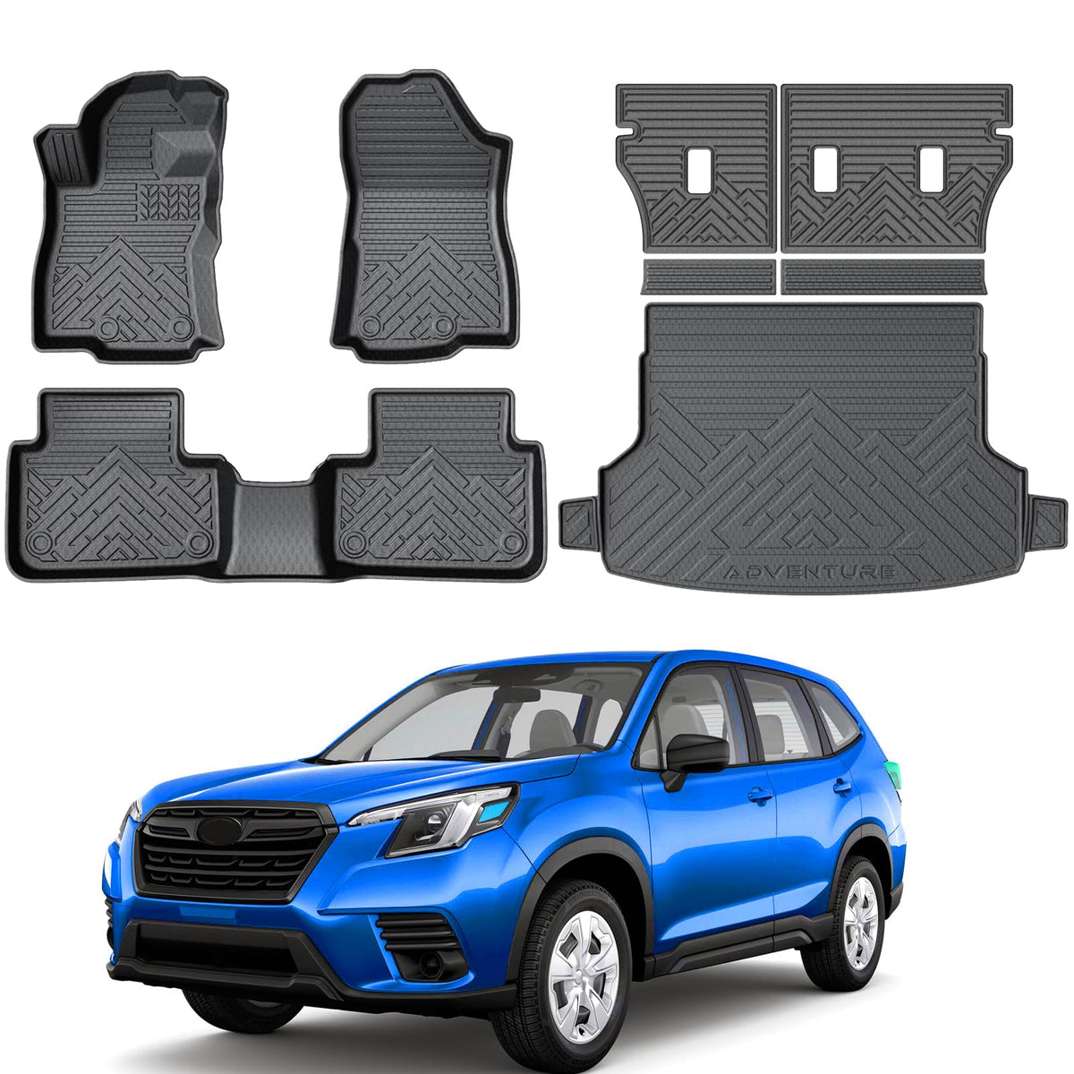 KUST Custom Fit Floor Mats for 2019-2025 2026 Nissan Altima Accessories All Weather Floor Mat Carpet Liners Front Rear 2 Row Seat Black Liner TPE