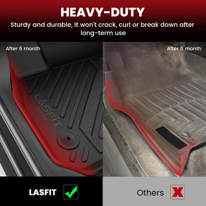 LASFIT Floor Mats for Honda Accord 2008-2012 (Fit Sedan, NOT for Coupe)