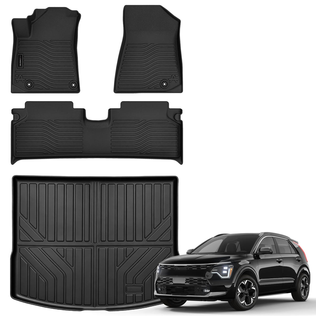 AUXKO Floor Mats Cargo Mat Backrest Mat for 2027 Kia Telluride Hybrid