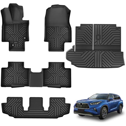 KARPAL Floor Mats for 2013-2024 Toyota 4Runner 5-Seat(W/o Sliding Tray)