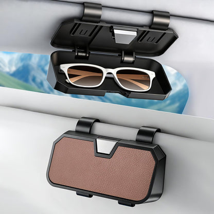 Sunglasses Holder for Car Visor Leather Eyeglasses Organizer Case for BMW X3 X5 X7 X1 3 4 2 5 Series Accessories