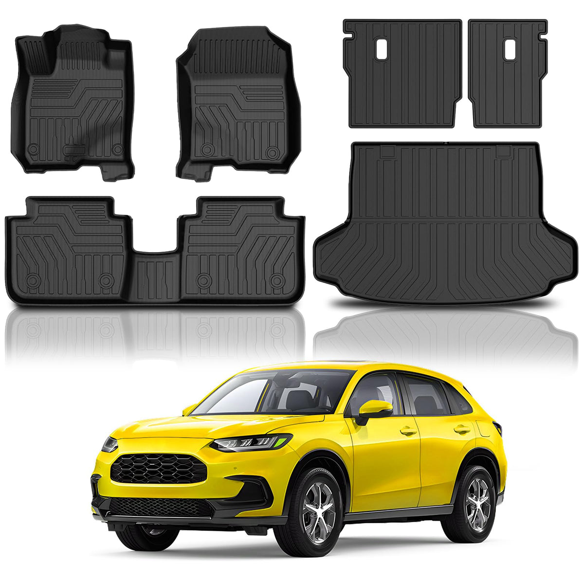 KUST Custom Fit Floor Mats for 2019-2025 2026 Nissan Altima Accessories All Weather Floor Mat Carpet Liners Front Rear 2 Row Seat Black Liner TPE