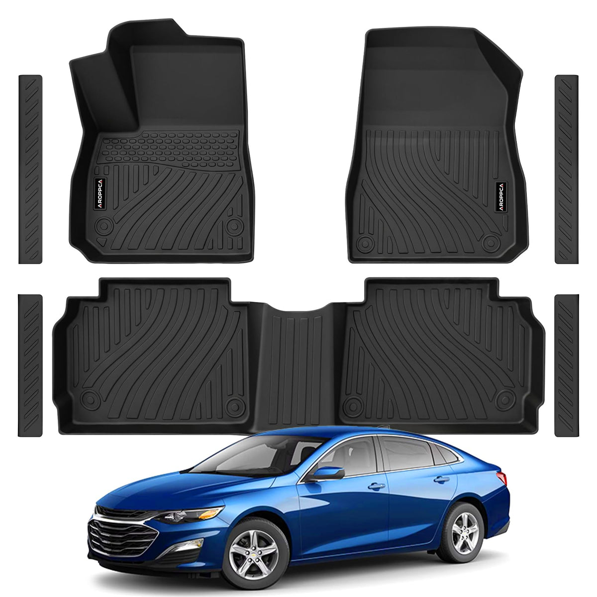 All Weather Floor Mats Full Sets for 2015-2020 Chevy Chevrolet Suburban
