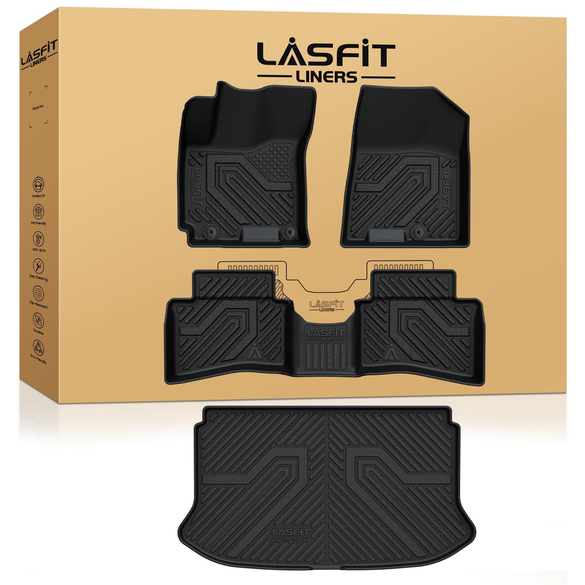 LASFIT Floor Mats for Hyundai Santa Fe Gas 2027 2026 2025 2024
