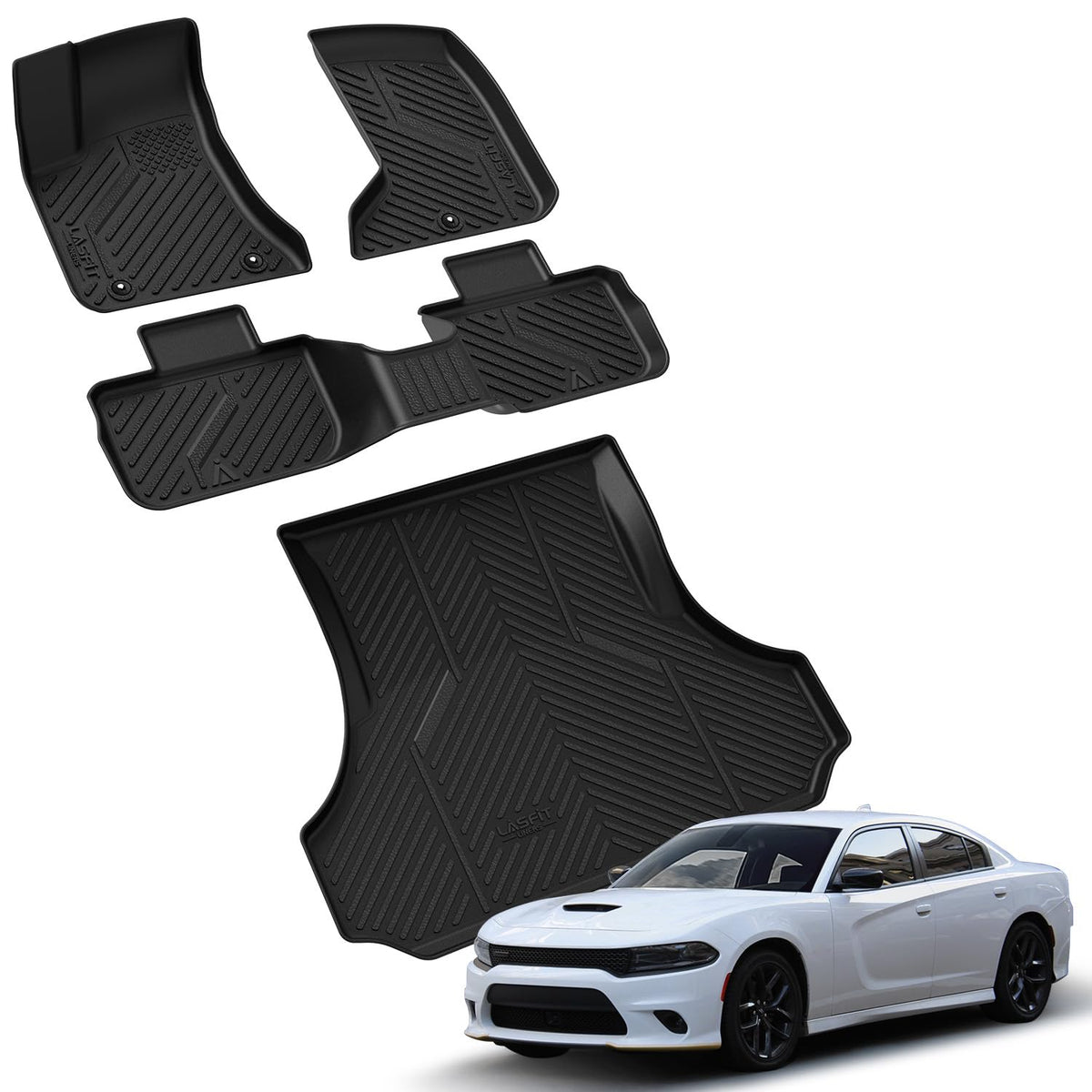 LASFIT Floor Mats for RAM 2500/3500 Crew Cab 2019-2026 2027 Bucket Seat