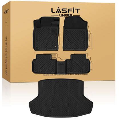 LASFIT All Weather Floor Mats for Honda Civic 2022-2026【Gasoline Sedan】