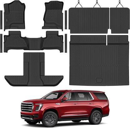 All Weather Floor Mats Full Sets for 2015-2020 Chevy Chevrolet Suburban
