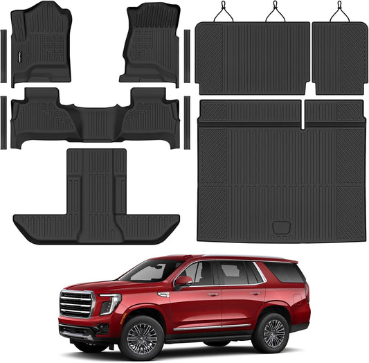 All Weather Floor Mats Full Sets for 2015-2020 Chevy Chevrolet Suburban