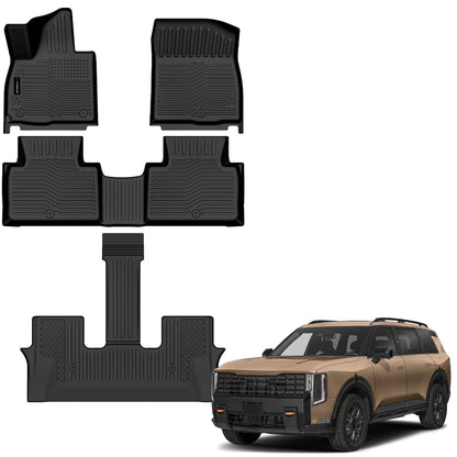 AUXKO Floor Mats Cargo Mat Backrest Mat for 2027 Kia Telluride Hybrid