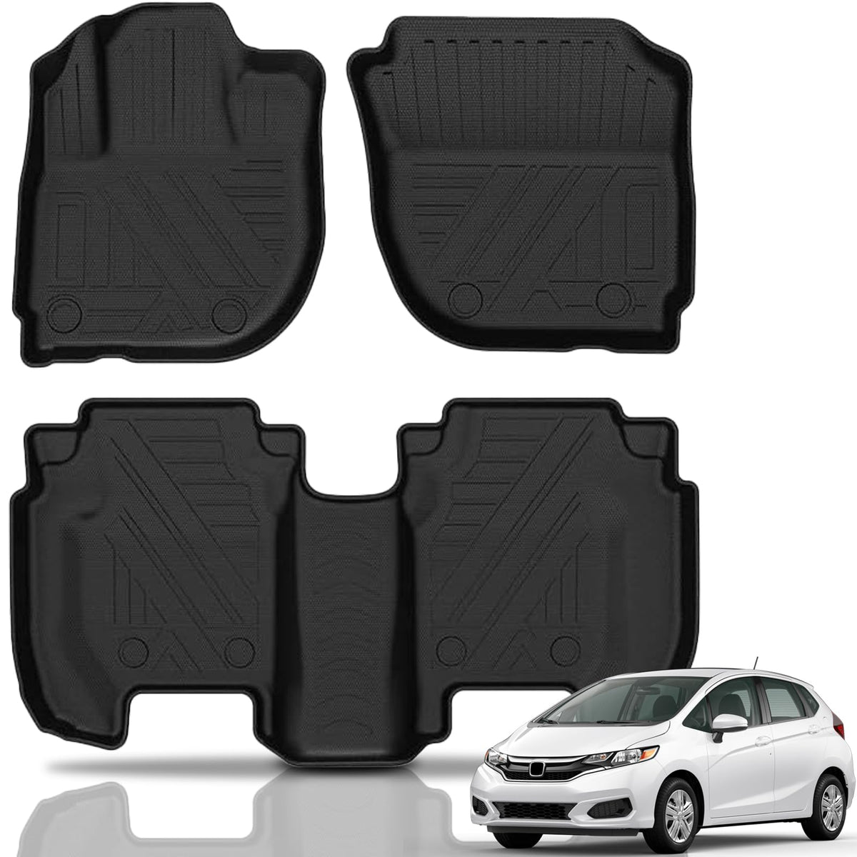 KUST Custom Fit Floor Mats for 2019-2025 2026 Nissan Altima Accessories All Weather Floor Mat Carpet Liners Front Rear 2 Row Seat Black Liner TPE