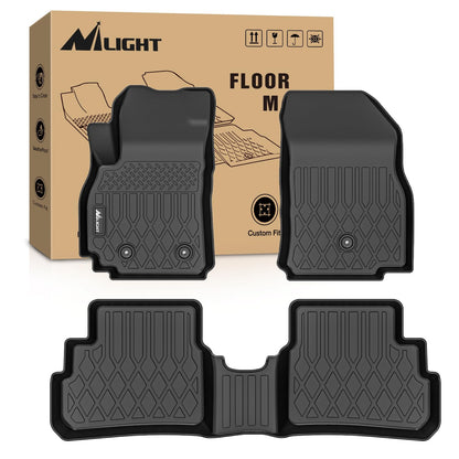 Nilight TPE Floor Mats for Chevy Silverado GMC Sierra Extended Cab