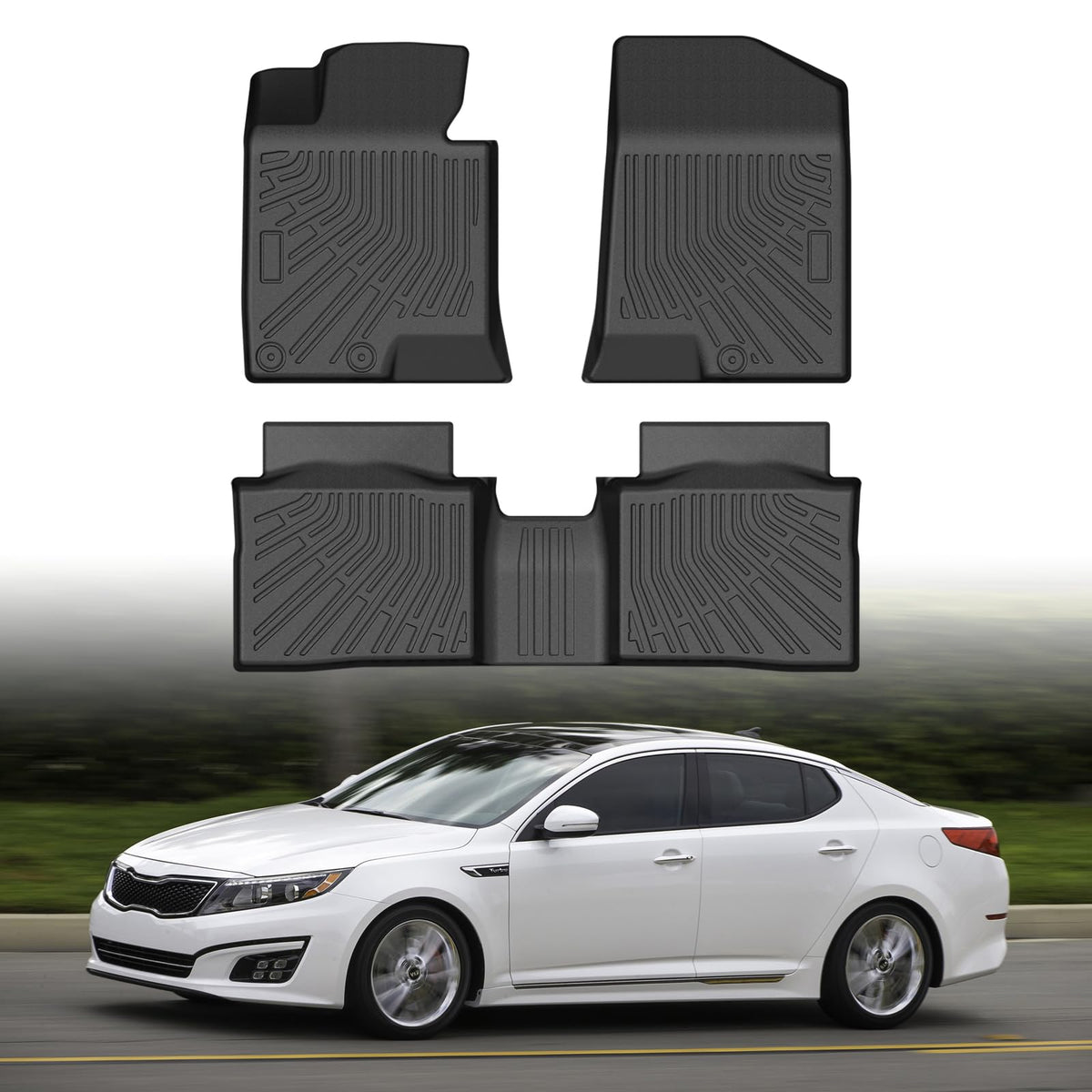 Cartist Floor Mats Fit for Honda HR-V HRV 2023 2024 2025 2026 (Include Hybrid) All Weather Floor Liners Front & 2nd Row Floor Mat for HRV Heavy Duty