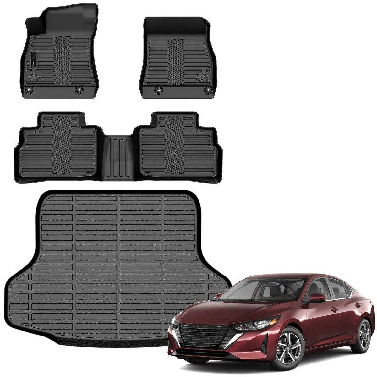 AUXKO All Weather Floor Mats Cargo Mat for 2026 Nissan Sentra