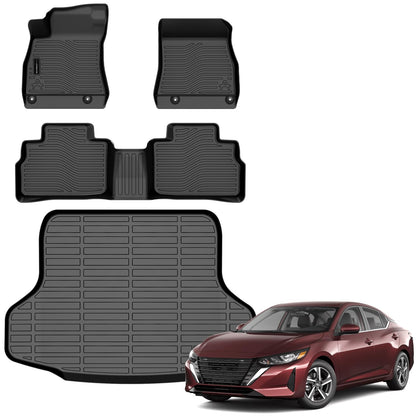AUXKO All Weather Floor Mats Cargo Mat for 2026 Nissan Sentra