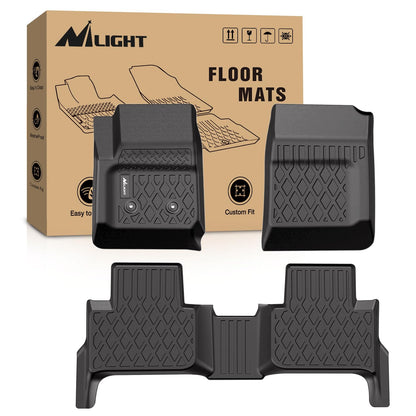 Nilight TPE Floor Mats for Chevy Silverado GMC Sierra Extended Cab