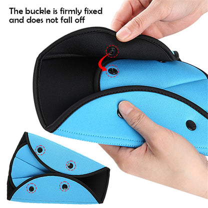 Car Seat Belt Covers Pads Set, Soft Automotive Seat Belt Pads for Kids & Adults, Shoulder Belly Protective Padding Universal Carseat Strap Cushion Cover for All Car Seats, Pushchair, Stroller (Black)