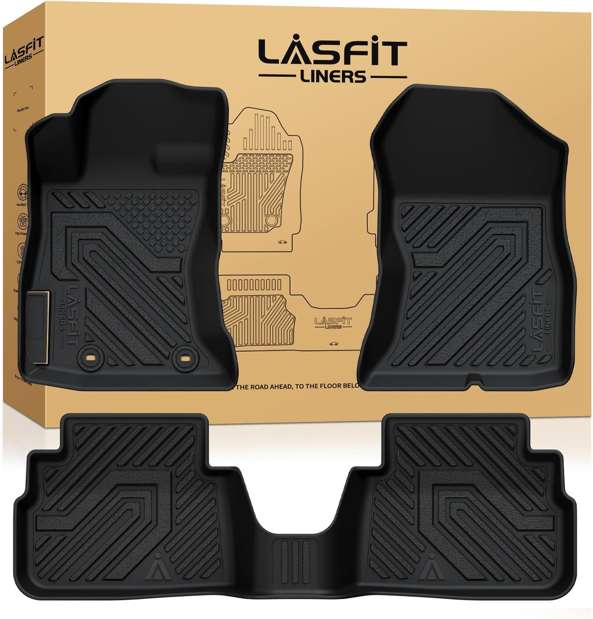 LASFIT Floor Mats for Subaru Crosstrek 2023-2018 & Impreza 2023-2017