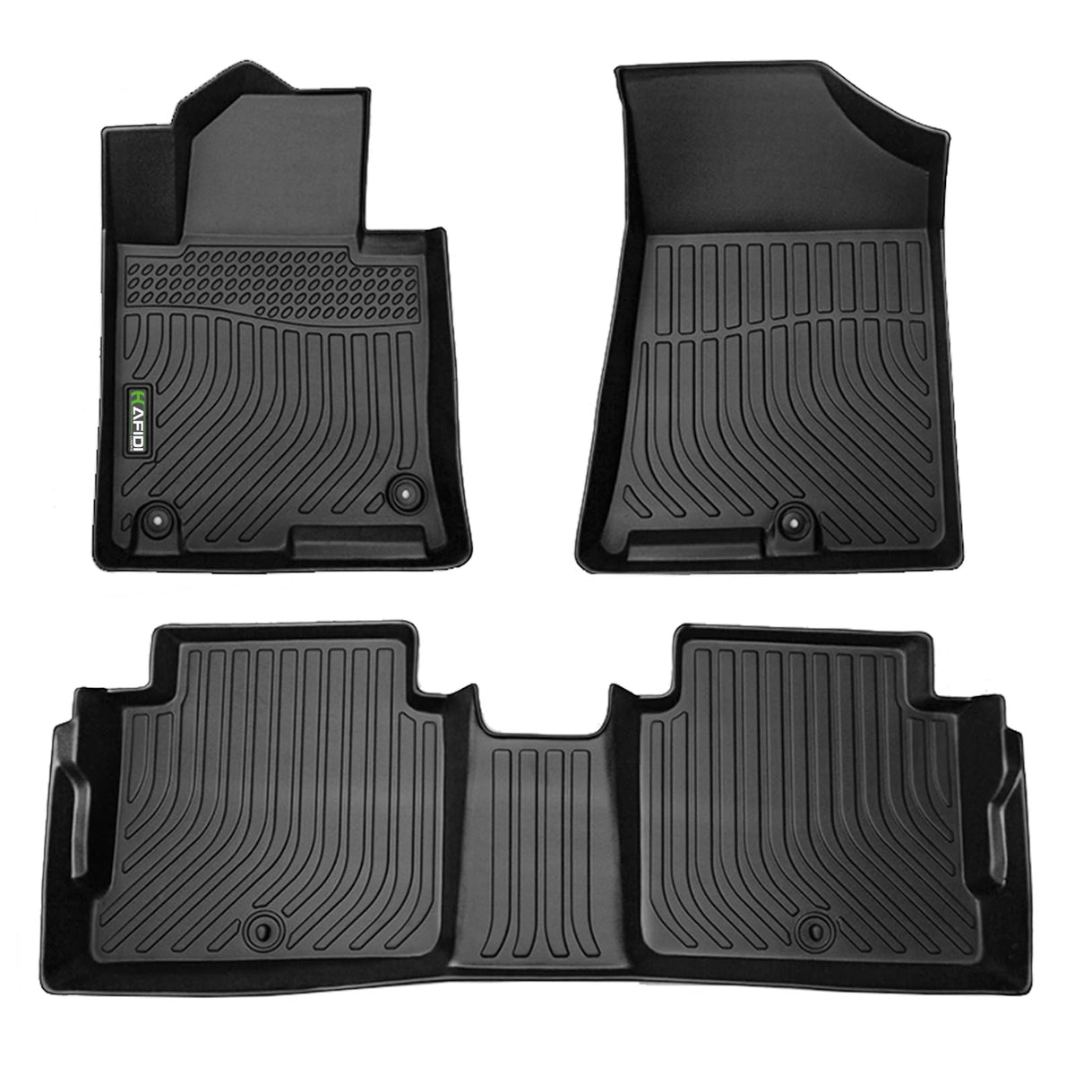 HAFIDI® Floor Mats & Cargo Liner Set Fit for 2023-2027 Kia NIRO & NIRO Hybrid (Not for NIRO EV &NIRO PHEV) All Weather Protection TPE Anti-Slip Floor Liners Custom Accessories -Black