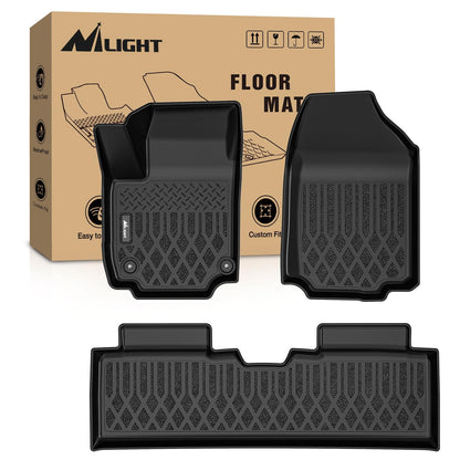 Nilight TPE Floor Mats for Chevy Silverado GMC Sierra Extended Cab