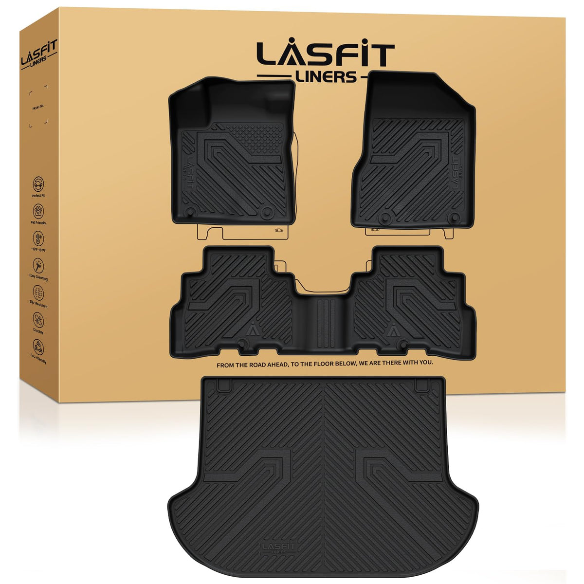 LASFIT Floor Mats for Hyundai Santa Fe Gas 2027 2026 2025 2024