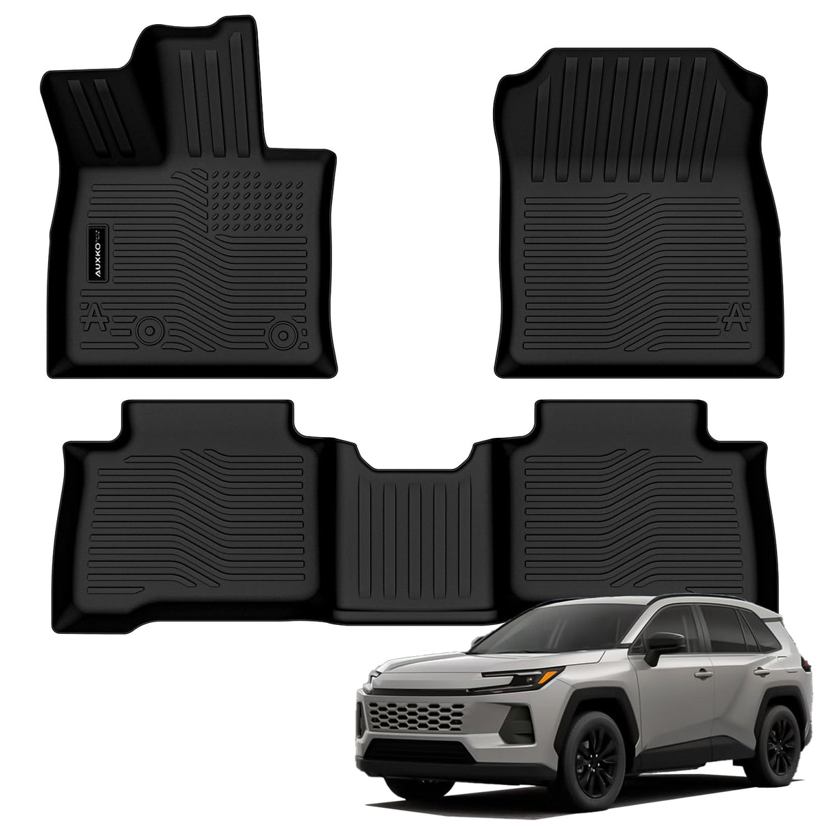 AUXKO All Weather Floor Mats for Toyota Camry 2025 2026 Include Hybrid