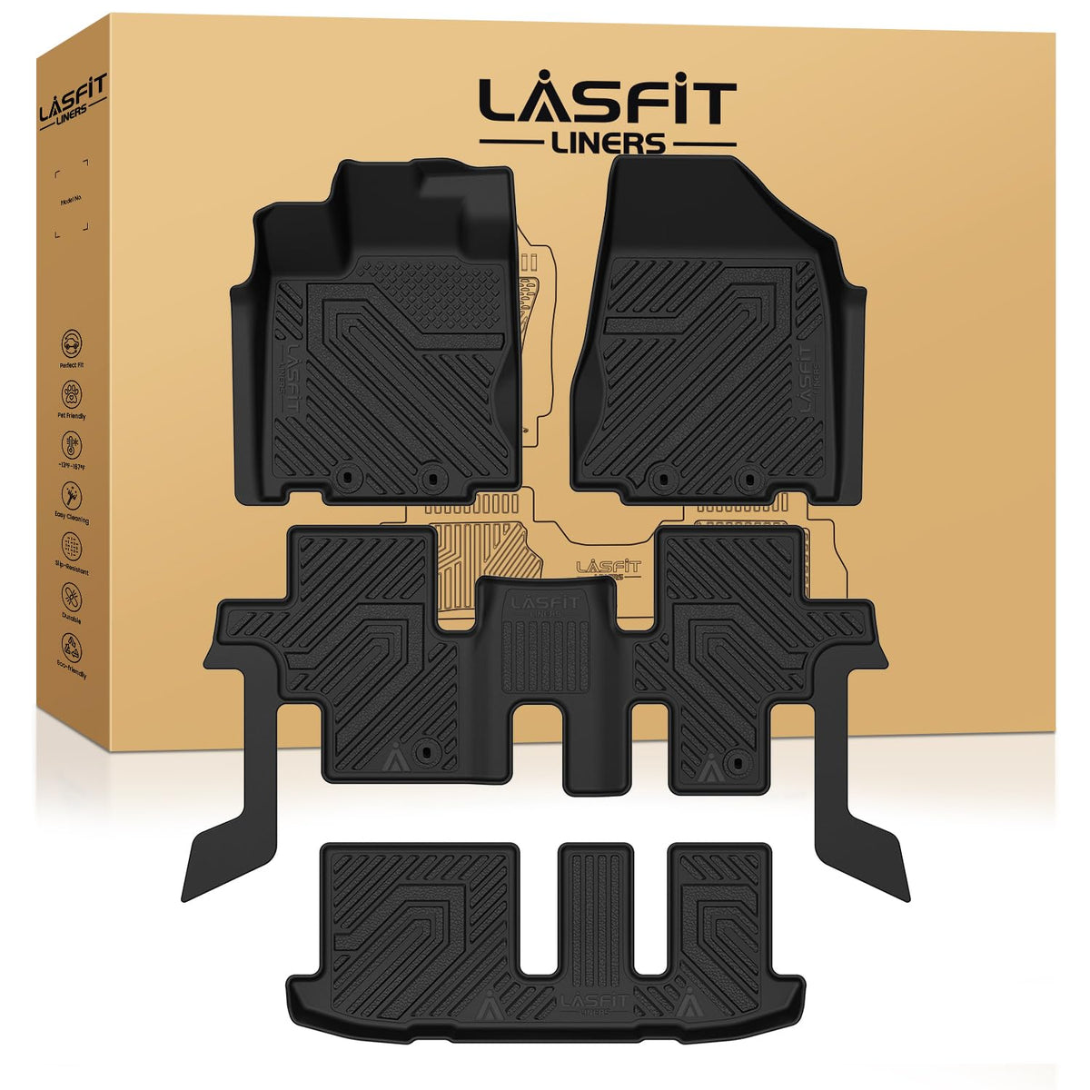 LASFIT Floor Mats for Subaru Crosstrek 2023-2018 & Impreza 2023-2017