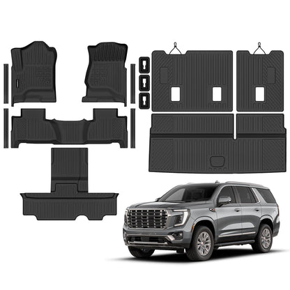 All Weather Floor Mats Full Sets for 2015-2020 Chevy Chevrolet Suburban