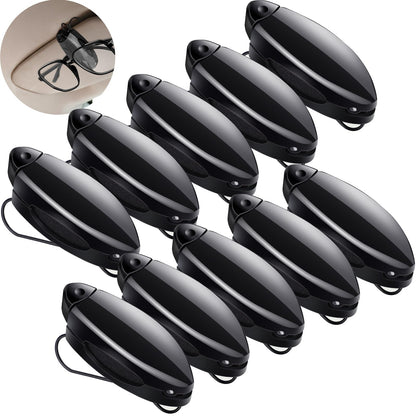 Frienda 10 Pcs Sunglass Visor Clip for Car, Colorful