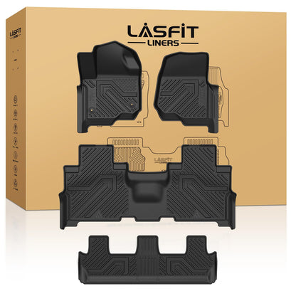 LASFIT Floor Mats for Ford F250 F350 F450 1999-2007 Crew Cab Carpet Floor