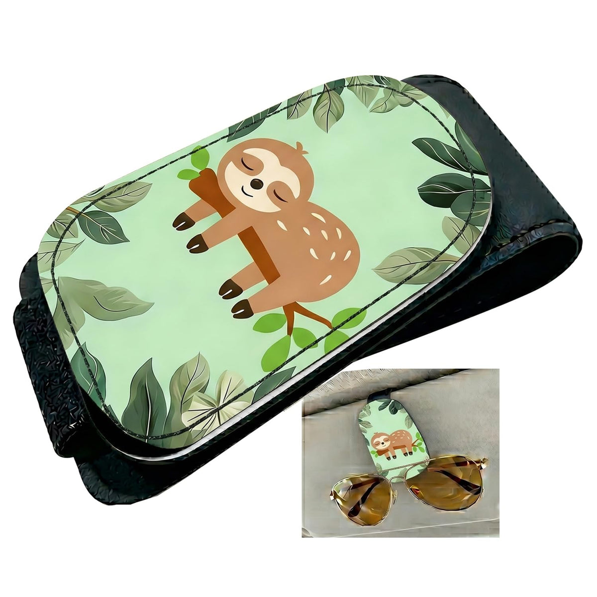 Ocean Turtle Car Sunglasses Holder Universal Magnetic Visor Accessories