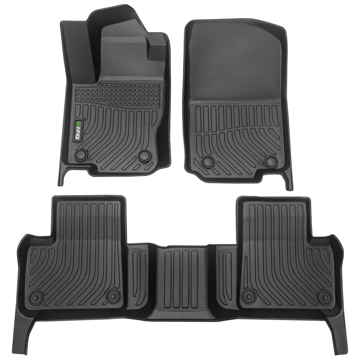 HAFIDI® Floor Mats & Cargo Liner Set Fit for 2023-2027 Kia NIRO & NIRO Hybrid (Not for NIRO EV &NIRO PHEV) All Weather Protection TPE Anti-Slip Floor Liners Custom Accessories -Black