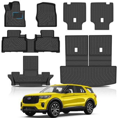 KUST Custom Fit Floor Mats for 2019-2025 2026 Nissan Altima Accessories All Weather Floor Mat Carpet Liners Front Rear 2 Row Seat Black Liner TPE