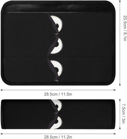 Evil Eye Angry Car Seat Neck Cover Seatbelt Shoulder Strap Pad Car Accessories Shoulder Protector for Car Seat Belt Harness Covers 2 Pack