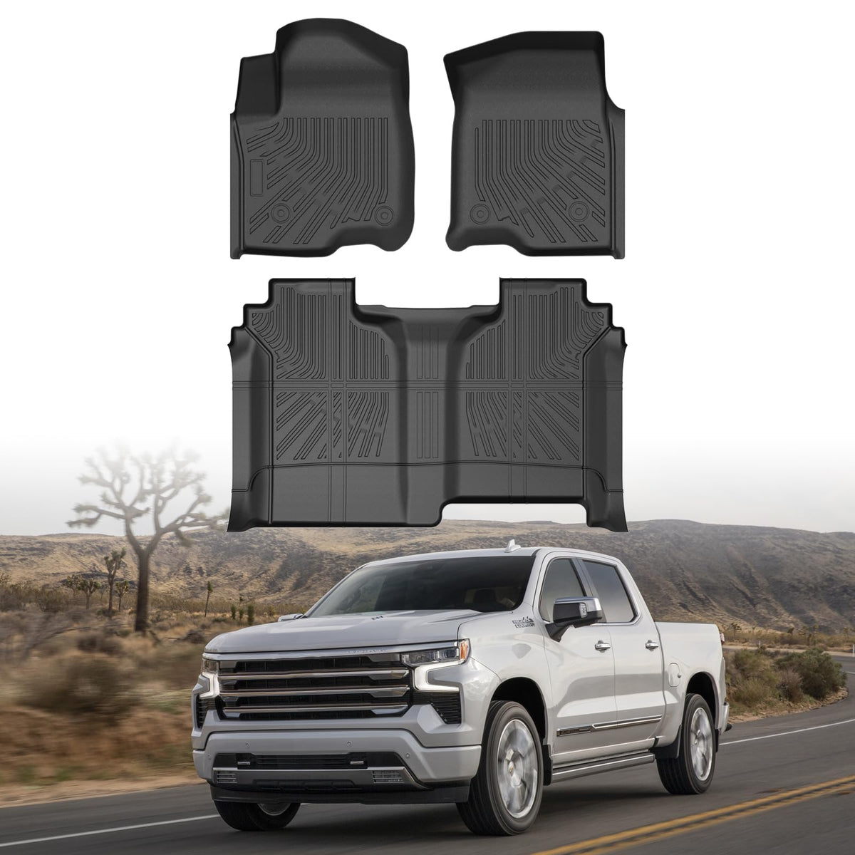 Cartist Floor Mats Fit for Honda HR-V HRV 2023 2024 2025 2026 (Include Hybrid) All Weather Floor Liners Front & 2nd Row Floor Mat for HRV Heavy Duty