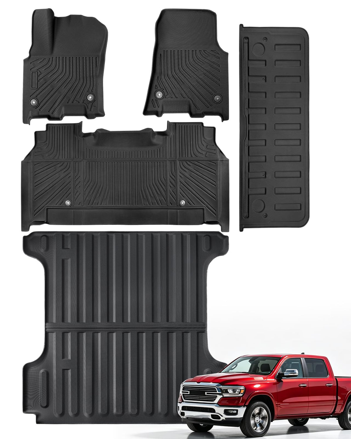for Toyota Sienna 2013-2020 Floor Mats Cargo Liner Trunk Mat (8 Seater)