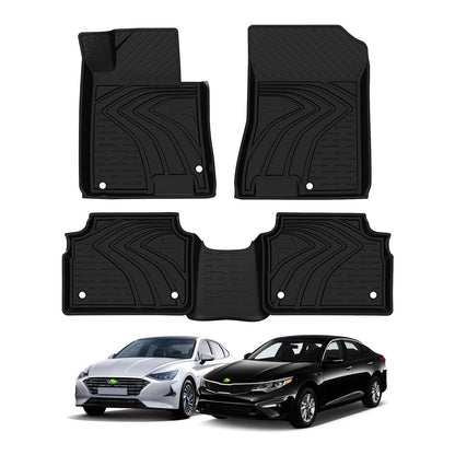 KUST Custom Fit Floor Mats for 2019-2025 2026 Nissan Altima Accessories All Weather Floor Mat Carpet Liners Front Rear 2 Row Seat Black Liner TPE
