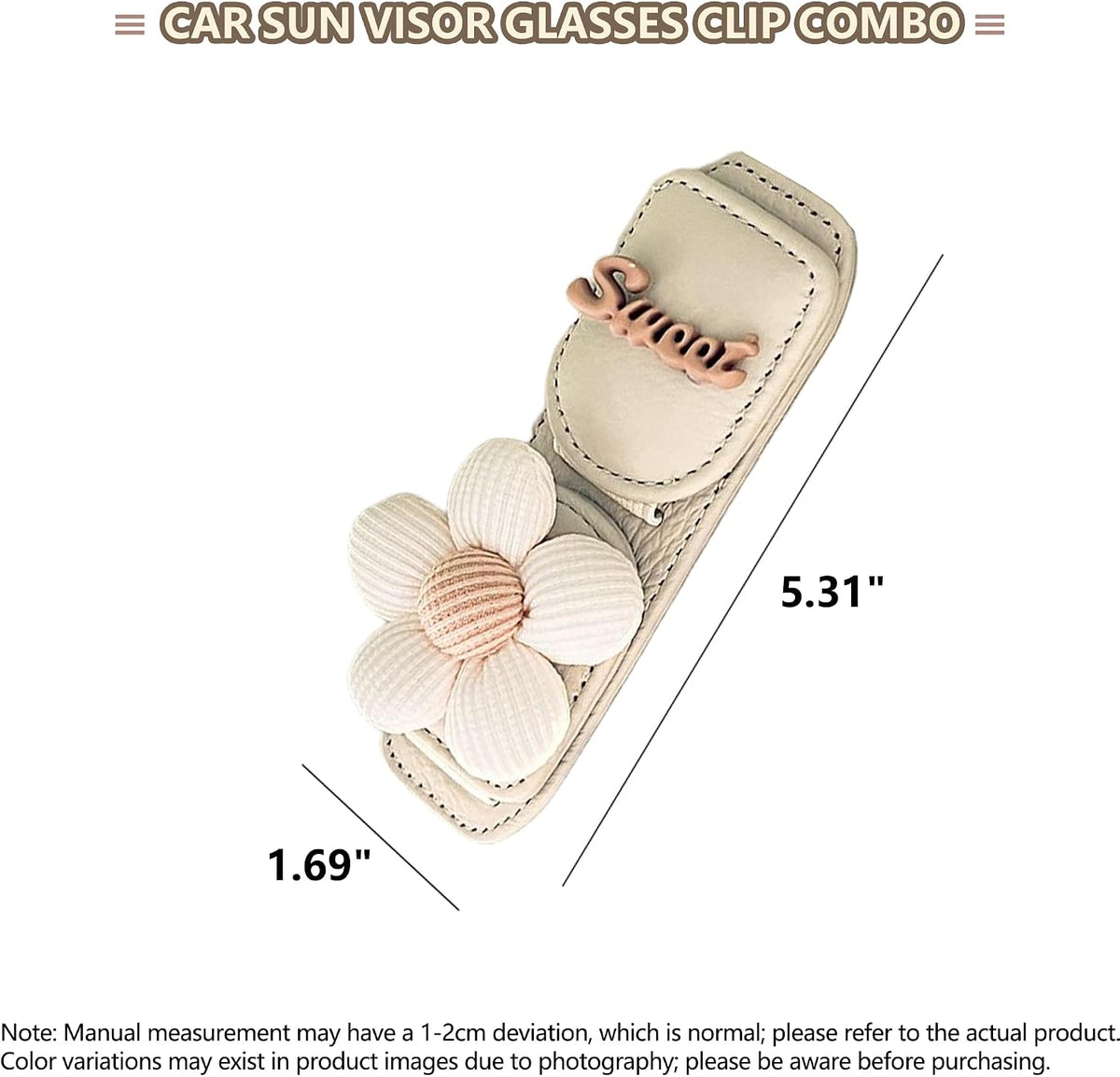 Car Sunglasses Holder Eyeglass Clip with Sun Visor Storage for Cards Magnetic Eyewear Clamp Car Decor