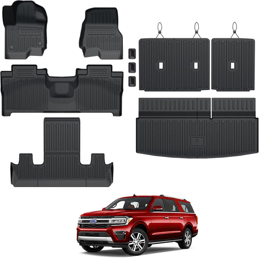 Floor Mats for 2018-2024 Ford Expedition 7-Seat Accessories