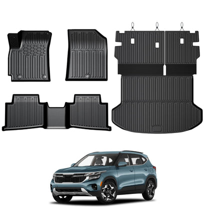 Floor Mats for 2020-2025 Kia Soul Accessories (w/o Subwoofer)