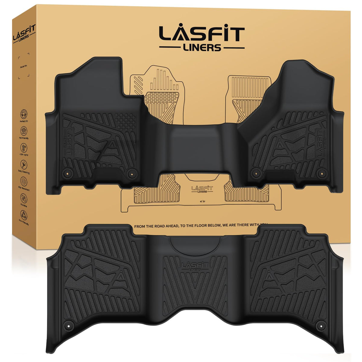 LASFIT Floor Mats for Dodge Durango 7-Seat Models 2013-2026 2027