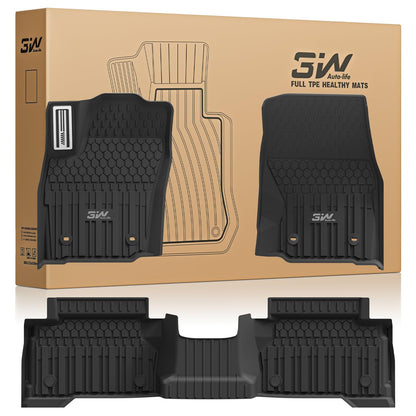 3W Floor Mats for Chevrolet Chevy Colorado/GMC Canyon Crew Cab 2023-2026