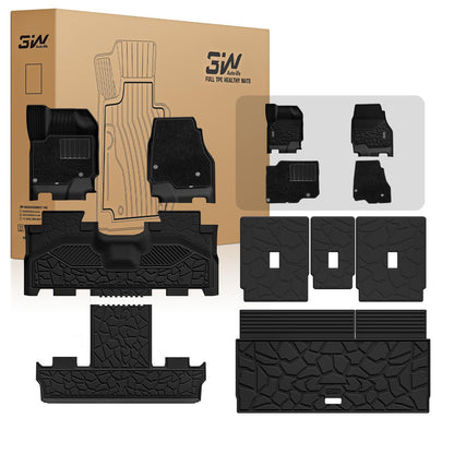 3W Floor Mats for Chevrolet Chevy Colorado/GMC Canyon Crew Cab 2023-2026