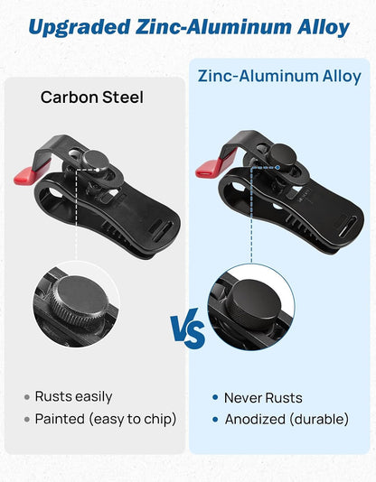 JOYTUTUS Upgraded Zinc-Aluminum Alloy Sun Visor Repair Clip for Car, Heavy Duty Quick Fix to Keep Sun Visor Up, Rust-Proof & Heat-Resistant Universal Car Visor Clip Fix