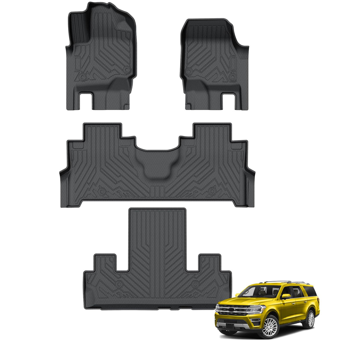KUST Custom Fit Floor Mats for 2019-2025 2026 Nissan Altima Accessories All Weather Floor Mat Carpet Liners Front Rear 2 Row Seat Black Liner TPE