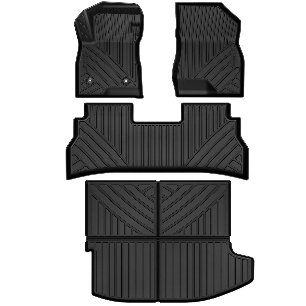 YITAMOTOR Mats for Chrysler Pacifica 2017-2027 7/8 Passenger (No Hybrid)