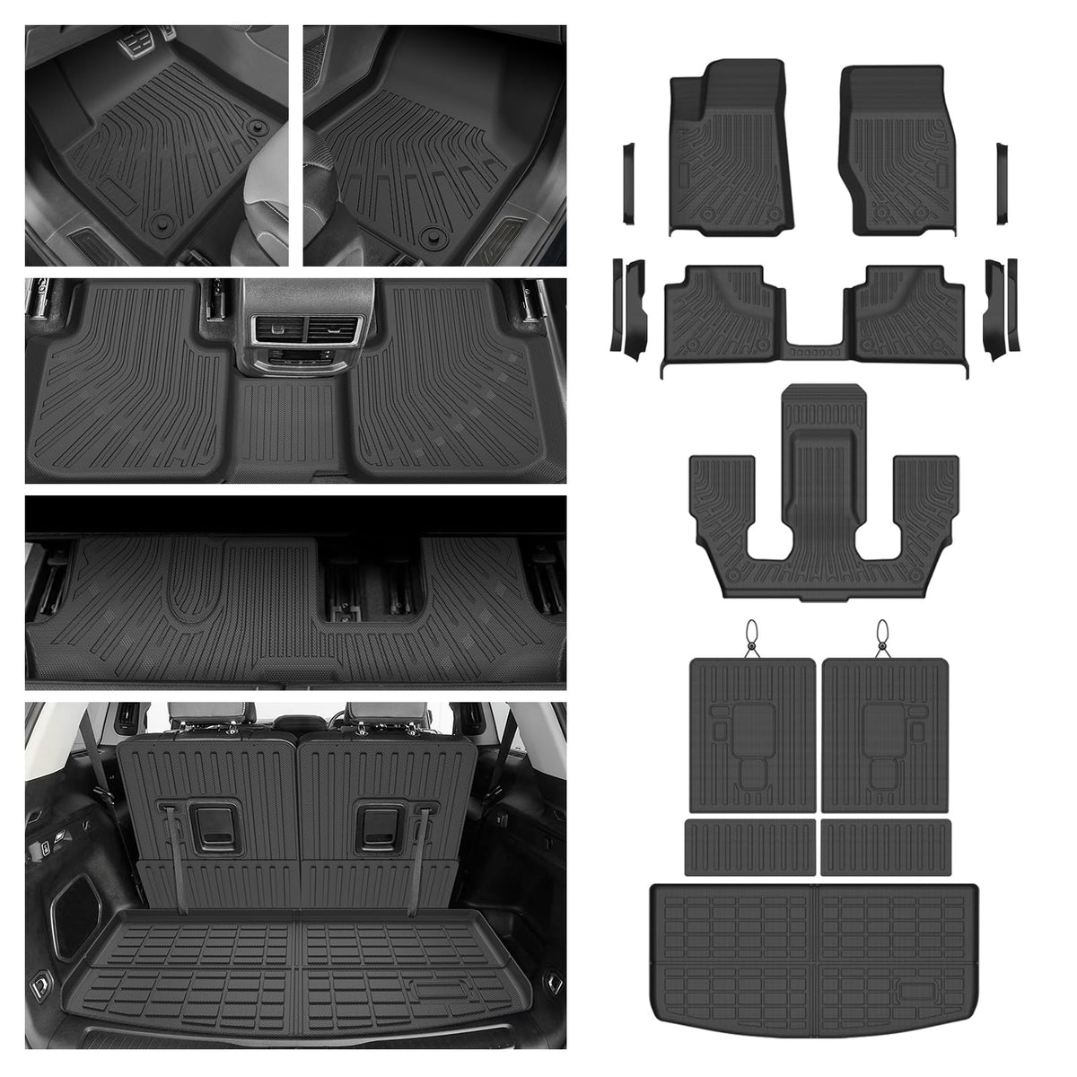 Cartist Floor Mats Fit for Honda HR-V HRV 2023 2024 2025 2026 (Include Hybrid) All Weather Floor Liners Front & 2nd Row Floor Mat for HRV Heavy Duty