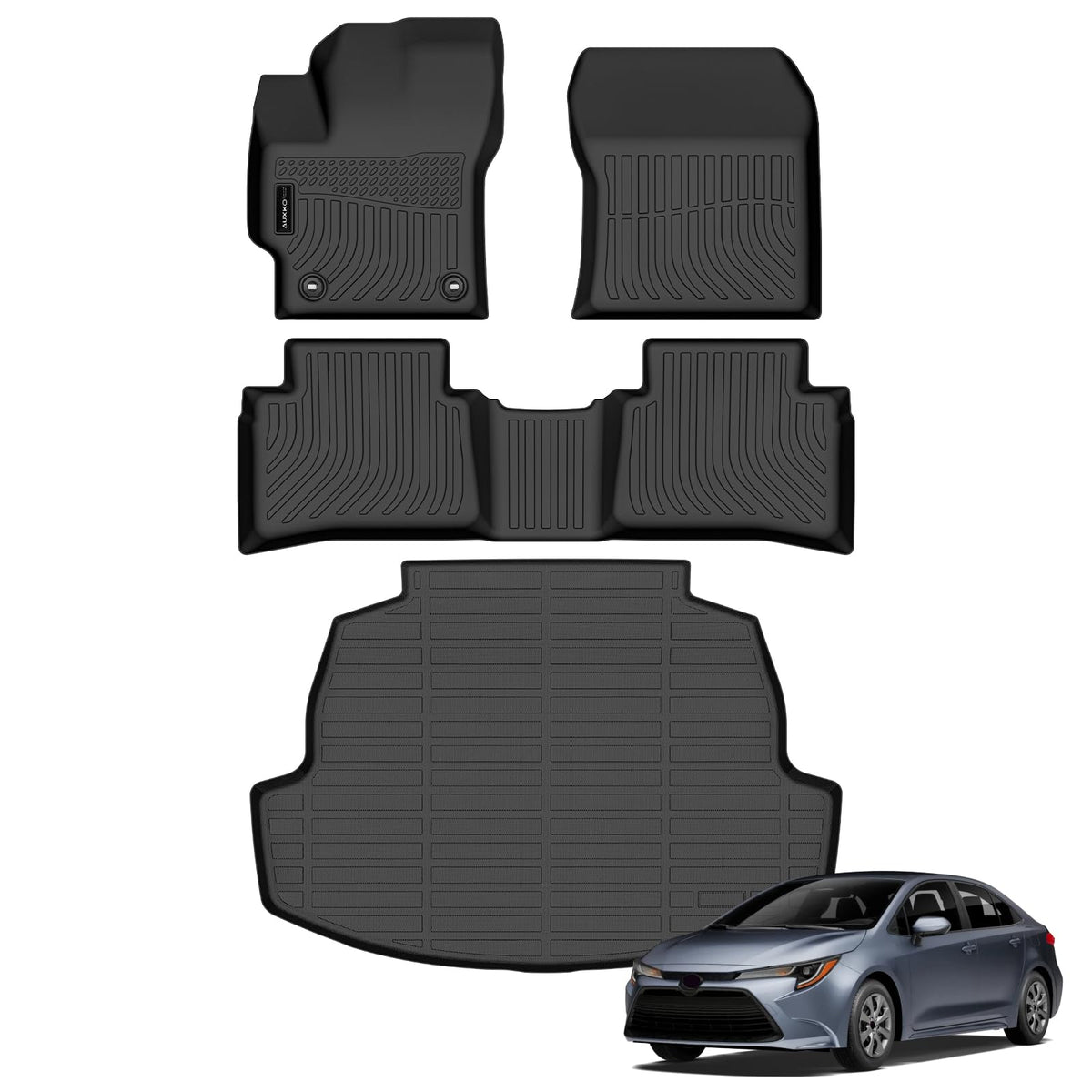 AUXKO All Weather Floor Mats for Toyota Camry 2025 2026 Include Hybrid