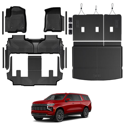 Floor Mats for 2018-2023 Chevy Traverse 7-Seat Accessories
