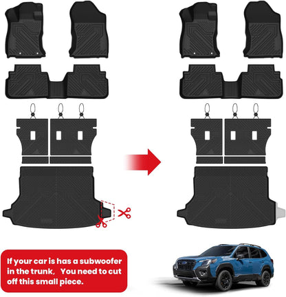 LASFIT Floor Mats & Cargo Mat for Subaru Forester 2019-2024