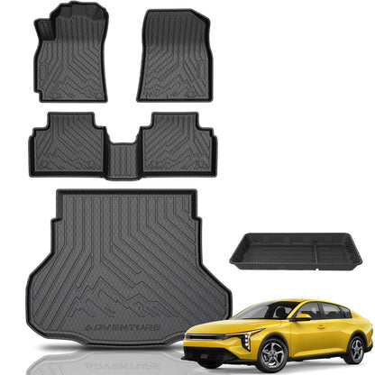 KUST Custom Fit Floor Mats for 2019-2025 2026 Nissan Altima Accessories All Weather Floor Mat Carpet Liners Front Rear 2 Row Seat Black Liner TPE